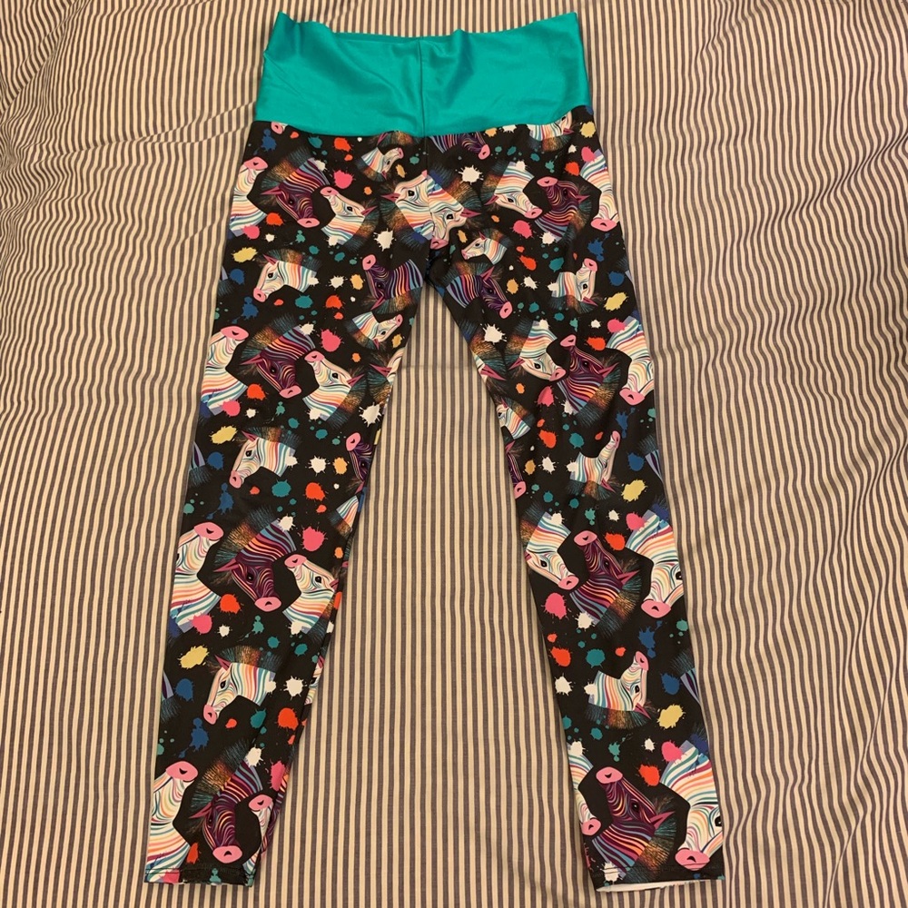 Rainbow Zebra Leggings